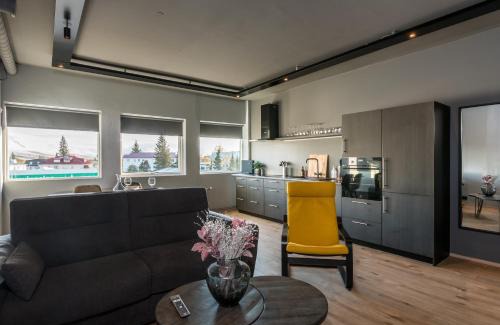 Oddeyrin Apartment | AK Rentals, with hot tubs
