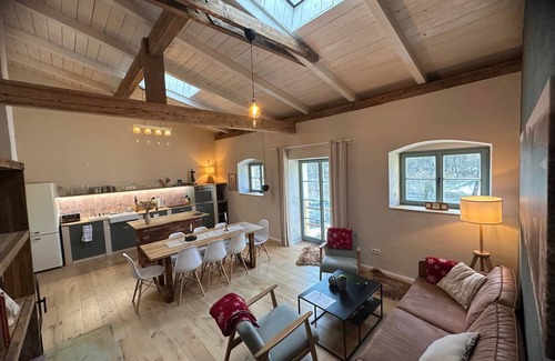 Pirna Apartment | Akelei apartment with sauna, mini pool and garden, Akelei apartment on the upper floor