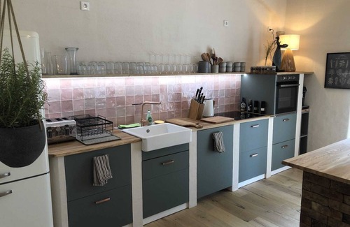 Pirna Apartment | Akelei apartment with sauna, mini pool and garden, Akelei apartment on the upper floor