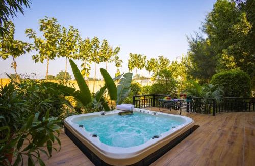 Palwal Villa | Alaya Stays Dacha 3 BHK Villa with Jacuzzi & Outdoor Bar