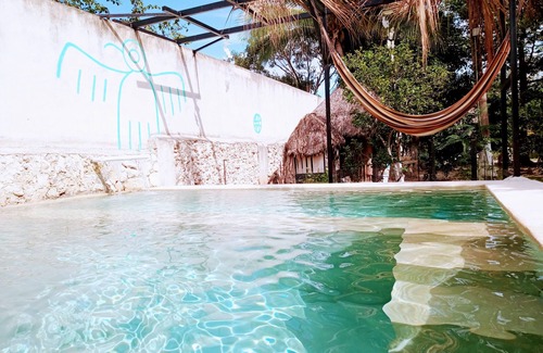 Izamal House | Aldea Maya Toktli Orígenes: Pool + Wifi-Starlink + Sustainability Tour