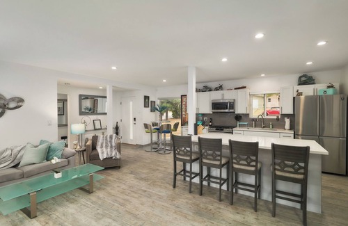 Yucca Valley House | Alexander Teal Modern Home With Outdoor Fire-pits & Life Size Games!