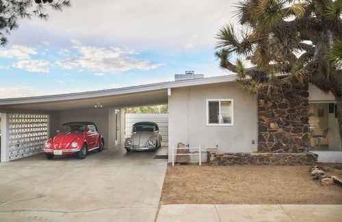 Yucca Valley House | Alexander Teal Modern Home With Outdoor Fire-pits & Life Size Games!