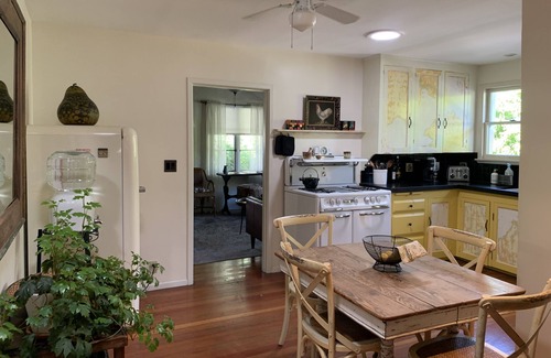 Ojai House | Aliso Street Adobe in Downtown Ojai with Brilliant Morning Sunshine