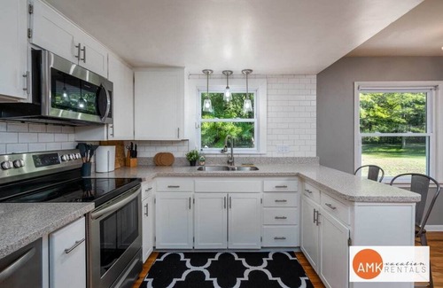 Holland House | All Decked Out Farmhouse - Game Room/Nearby Beach