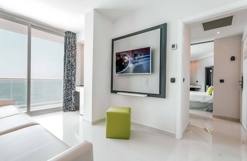 Figueretas Resort | All-Inclusive Joy Junior Suite at the Ibiza Twiins: Panoramic Beach Views