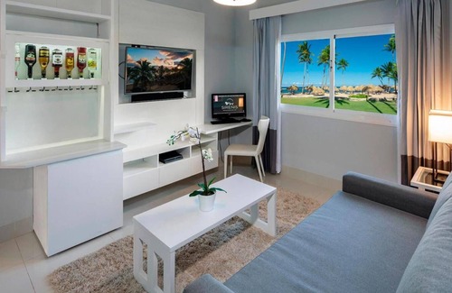Punta Cana Village House | All inclusive mini suite, jetted tub and balcony at Grand Sirenis in Punta Cana