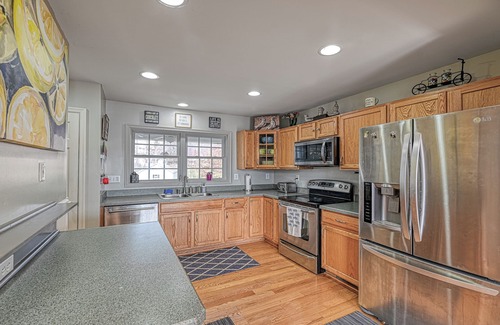 Sandy Point House | ALL SEASON RETREAT! Warm Waters, 2 Firepits, Cozy Boathouse! Indoor Fireplace!