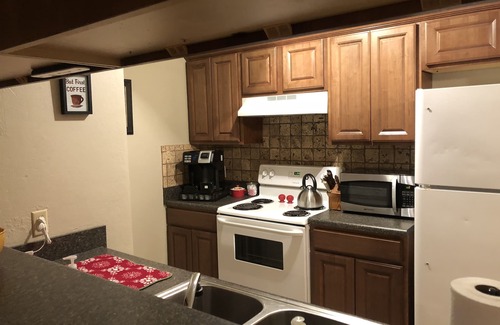 Elk City Condo | All the Comforts of Home Duplex. Backyard grill and atmosphere. Extra services!