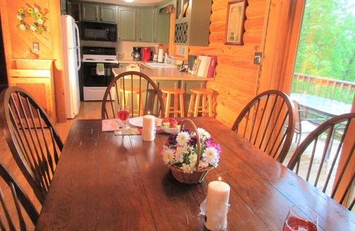 Seven Devils Cabin | ALPINE LOG CABIN/COZY, COMFORTABLE, MODERN/BLUE RIDGE MOUNTAINS NEAR BOONE N.C.