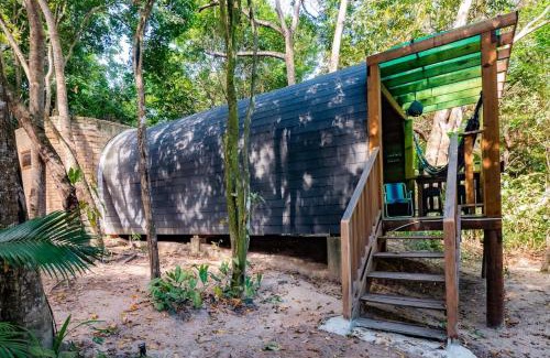 Acu da Torre Ski Chalet | Alquimia Zen IGLUs de eucalipto na Reserva Aruá