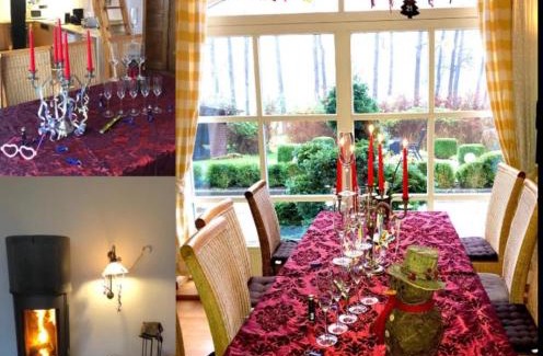 Hemmoor Apartment | Altes Landhaus Oste, Appartement- Hotel mit Kamin