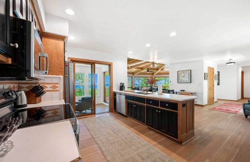 Sturgeon Bay House | Amazing Green Bay sunsets. Dog-friendly fenced yard. King beds. Open spaces.
