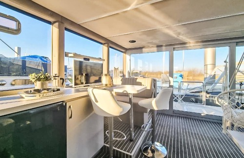 Ophoven Boat Rental | Amazing ship in Ophoven with kitchen