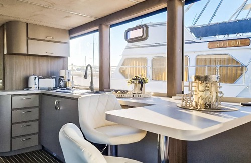 Ophoven Boat Rental | Amazing ship in Ophoven with kitchen