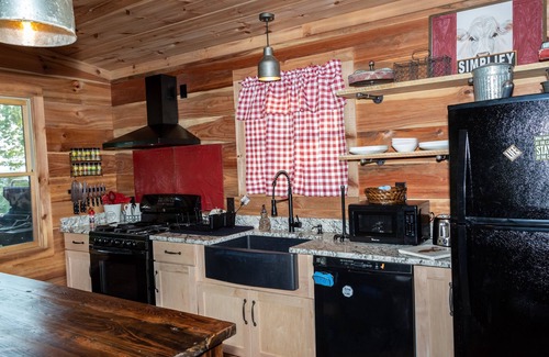 Blue Ridge Cabin | Amazing View - 5M to BR - Private - 2 King rooms on main - Hot tub - Fire Pit