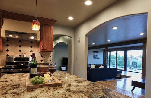 Colorado Springs House | Amazing Views, Amazing Modern Broadmoor Home , with a hot tub and fire pit!