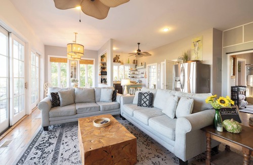 Folly Beach House | Amazing views - hot tub overlooking the marsh - walk to beach!