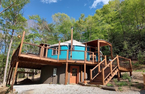 Brevard House | Amid the forest in the Land of the Waterfalls. Unique stay in Yurt on homestead