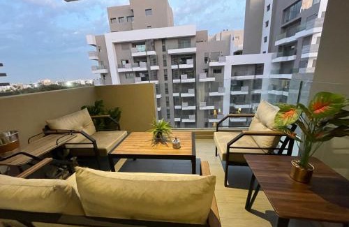 Casablanca Apartment | Anfa Park luxury accommodation with pool view and a balcony
