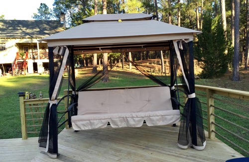La Grange Cabin | Angeltom Cabin & RV:20 Acre Woods - >16 pip + Jacuzzi + treehouse + UTV + 2ponds
