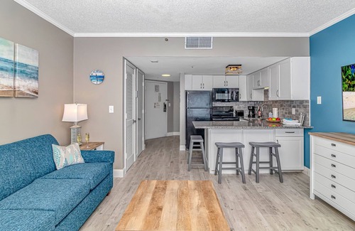 Myrtle Beach Condo | Angled Ocean View Studio with Incredible Views! Palace Resort 1005 - Sleeps 4 guests