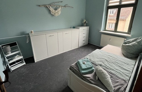 Lubben Apartment | Animal-friendly apartment with a view of the Spree in the middle of the Spreewald.