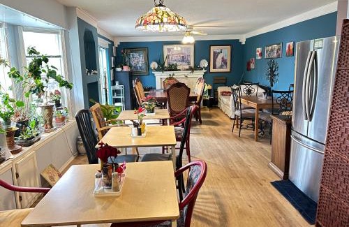 Townline Hill House | Anita's Bed & Breakfast - Bedroom On Ground Floor With Backyard Is Downstairs
