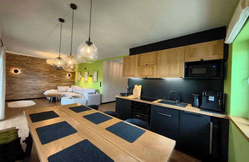 Stara Kamienica Apartment | ApaLuza - unique comfort & relax in nature. Horses in front of the house, pool in summer!