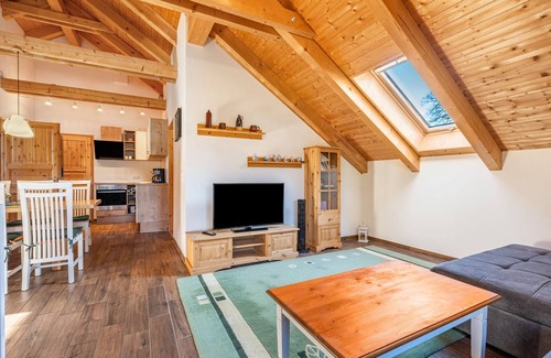 Augustusburg Apartment | Apartment 'Blockhaus' with Mountain View, Shared Garden and Wi-Fi