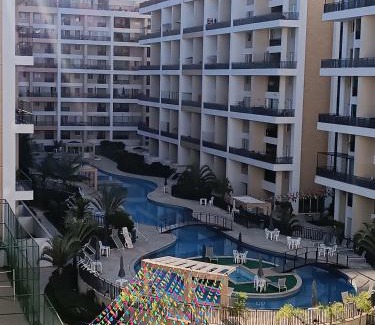 Taguatinga Apartment | Apart-Hotel 1qt Vista da Piscina 12 min do Aeroport