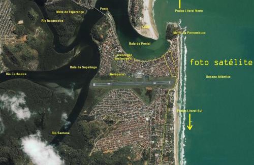 Pontal House | APART STUDIOS PONTAL - Aeroporto 400 m - Centro 2,5 Km - Praia 1,5 Km