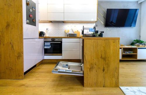 Szczawno-Zdroj Apartment | Apartament Śląski Szczawno-Zdrój 46m, Książ kuchnia klimatyzacja Wifi Parking