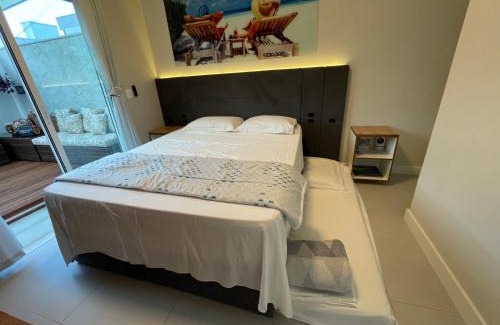 Governador Celso Ramos Apartment | Apartamento Exclusivo a 600m da Praia de Palmas Piscina Banheira de Imersão aquecida rede