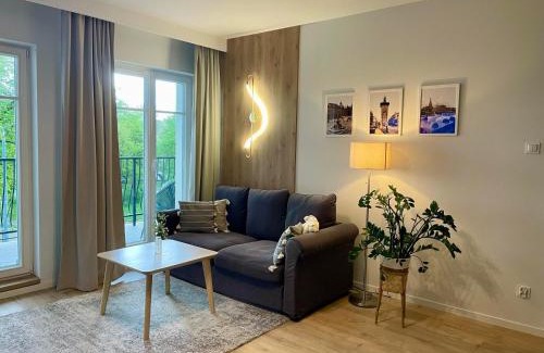 Elblag Apartment | Apartament Kameralis Old Town - klimatyzacja - balkon - winda