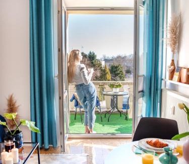 Kamienna Gora Apartment | Apartament Sunset Boulevard z tarasem dla 4 gości