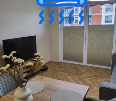 Starogard Gdanski Apartment | Apartament w Centrum Luksusowy, Klimatyzacja, Full Opcja, Zameldowanie 24h, Duży Parking, Balkon, PlayStation 5, Ekspres, Netflix, Winda, FV, Nowy Budynek