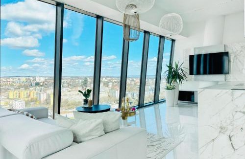 West Pomeranian Voivodeship Apartment | Apartament White Sky 20 Hanza Tower- Free parking