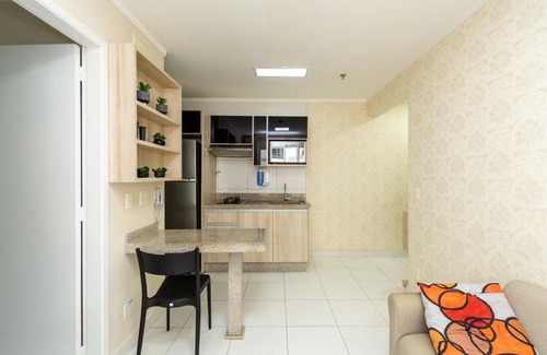 Goiania Apartment | Apartamento de 1 quarto - Edifício Metropolitan Barcelona - JARDIM GOIAS - Wi-fi - Garagem - MB1307B