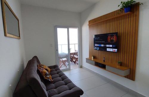 Vila Balnearia Apartment | Apartamento Frente para o Mar em Praia Grande - Vista Incrível