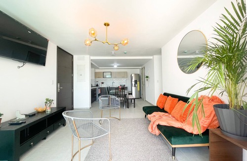Santa Tecla Apartment | Apartamento Moderno Orange Place + Wifi+ Pool+ GYM