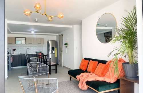 Santa Tecla Apartment | Apartamento Moderno Orange Place + Wifi+ Pool+ GYM