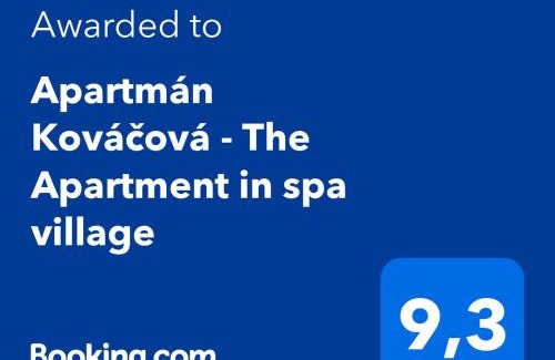 Kovacova Apartment | Apartmán Kováčová - The Apartment in spa village