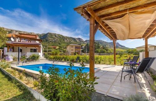 Draga Bascanska House | Apartman u kući s bazenom - hacienda