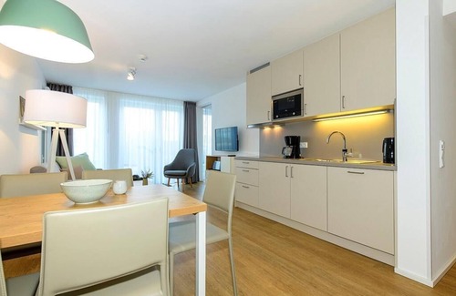 Langeoog Apartment | Apartment mit Terrasse, Strandkorb & Saunanutzung - Toll für Familien mit Hund!