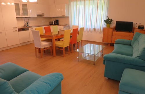 Sankt Andra am Zicksee House | Apartments Sattler 3 100 m²|Families|Pets|Accessible|Yard,Garden,Pool