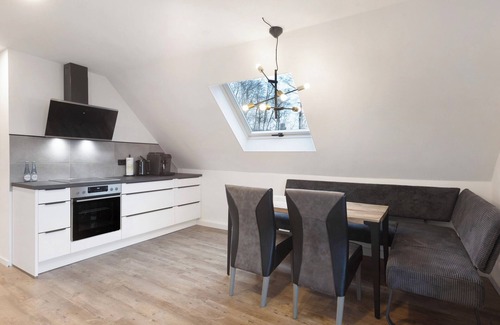 Langenbach bei Kirburg Apartment | Apartment 'Moderne Ferienwohnung' with Shared Garden, Balcony and Wi-Fi