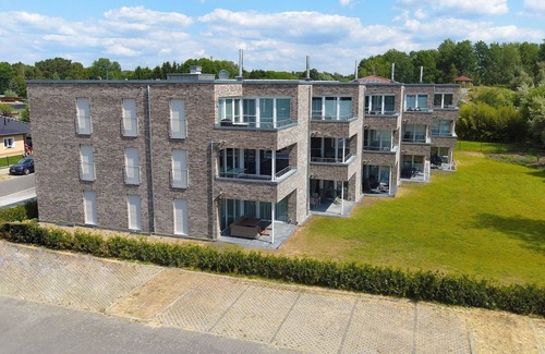 Wendisch Rietz Apartment | Apartment 0/4 with sauna, fireplace, terrace incl. utilities - Apartmenthaus Scharmützelsee