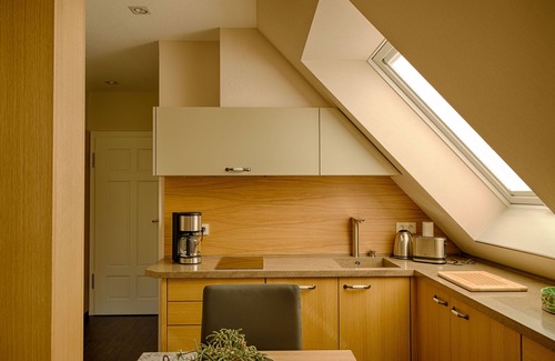 Burg-Dorf Apartment | Apartment 1 living room/kitchenette, bedroom, shower/WC, breakfast room. - Schrebenza Apartments