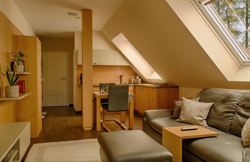 Burg-Dorf Apartment | Apartment 1 living room/kitchenette, bedroom, shower/WC, breakfast room. - Schrebenza Apartments